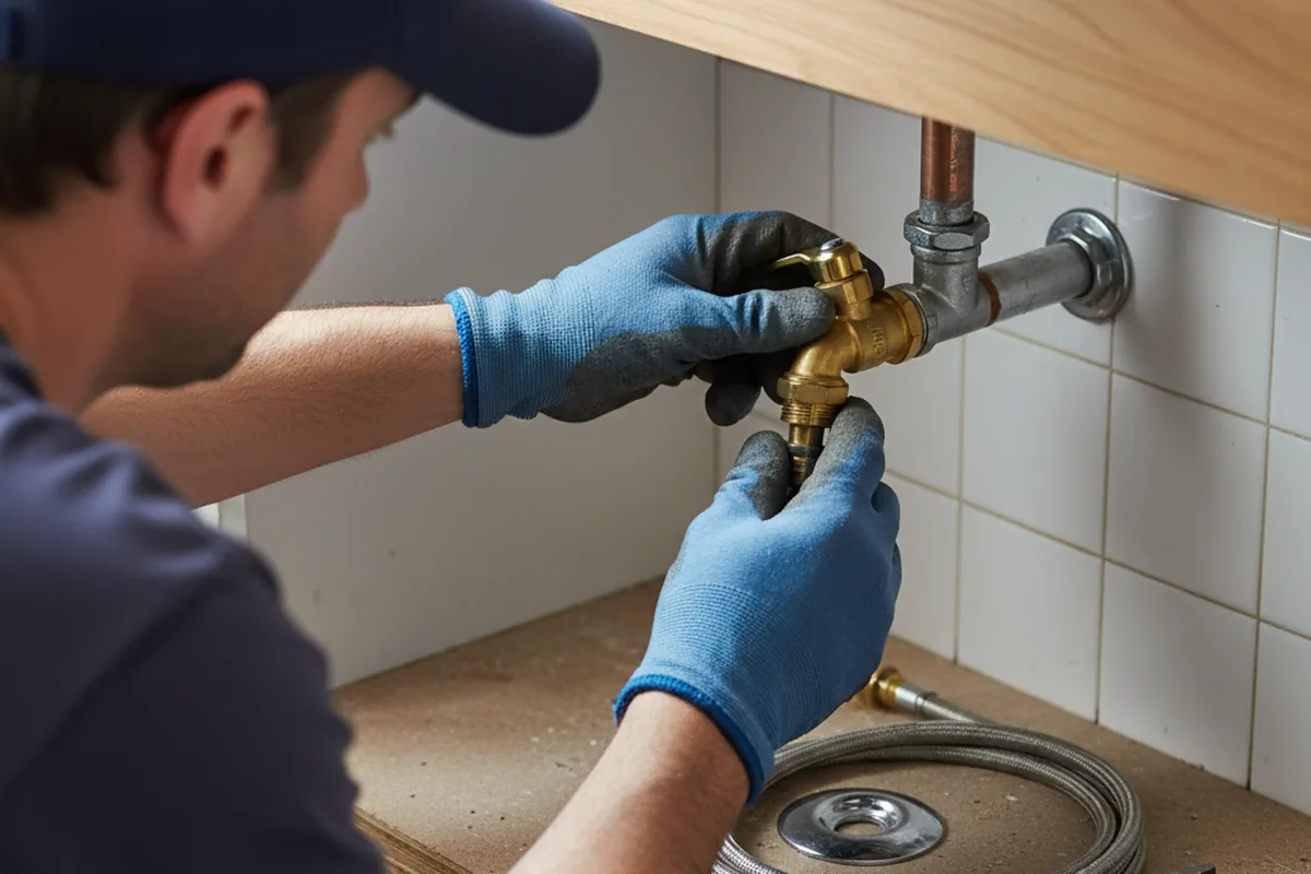 Shutoff valve and fitting work during Emergency Plumbing in Gibsonia